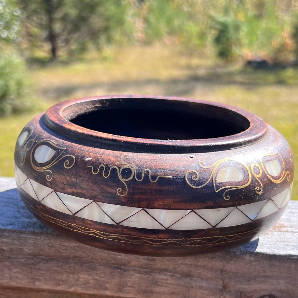 Vintage wooden bowl